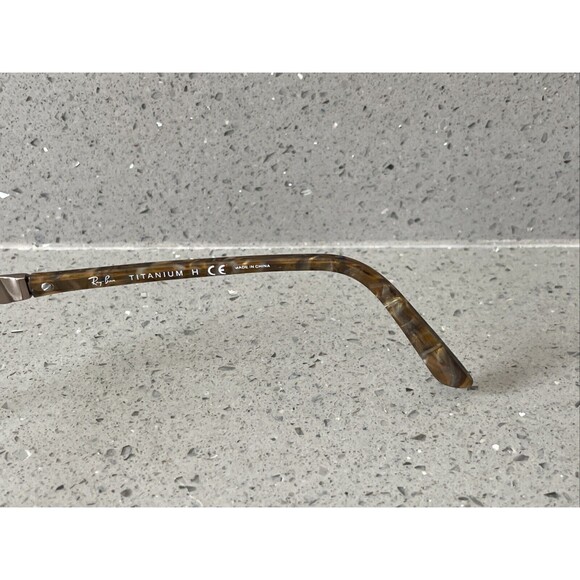 RAY BAN RB8615 1033 TITANIUM H Eyeglasses Frames ONLY 54-18-140 Brown Marble - Picture 6 of 13